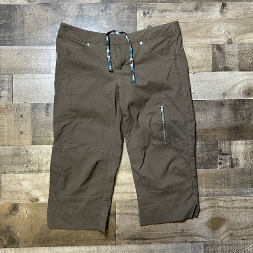 Athleta Women’s Size 4 Commuter Capri Brown Athletic Hiking Outdoor Knee Length